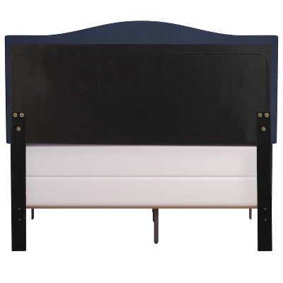 Queen Kiley Velvet Upholstered Bed Blue - Hillsdale Furniture - Image 8