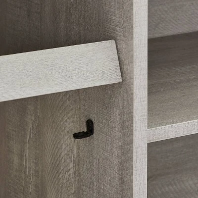 Dark Drift Wood Desktop TV Stand For TVs Up To 64" Off White - Home Essentials - Image 8