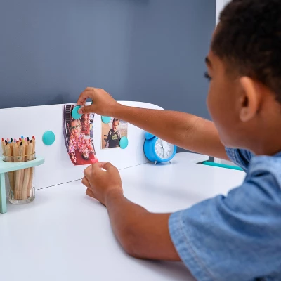 KidKraft Grow Together Pocket Adjustable Desk With Hutch And Chair - Image 6