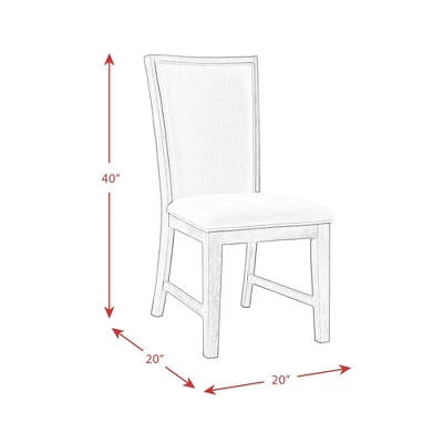 2pc Jasper Dining Slat Back Side Chair Set Black - Picket House Furnishings - Image 10