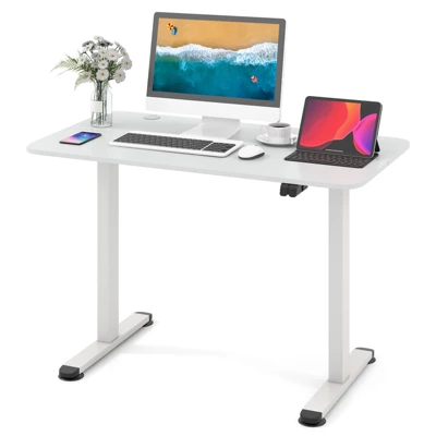 Costway Electric Standing Desk Height Adjustable Sit To Stand Computer Workstation Home Office - Image 12