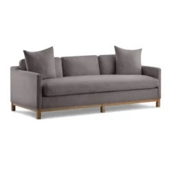 Delano Sofa In Pewter Charcoal Linen - New Heights