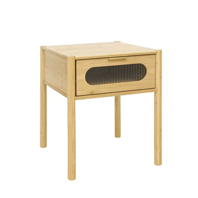 Aash 1-Drawer Environmentally Friendly Pale Yellow Finish Accent Nightstand With Storage-Maison Boucle - Image 6