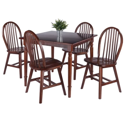 5pc Mornay Dining Table Set Walnut - Winsome - Image 9