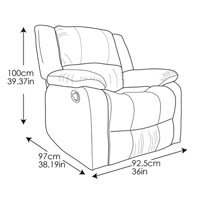 Prescott Manual Recliner Chair - Relax A Lounger - Image 11