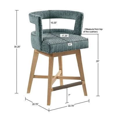 Farwell Swivel Counter Height Barstool - Madison Park - Image 9