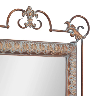 Set Of 2 Traditional Iron Console Tables With Mirror Bronze - Olivia & May - Image 3