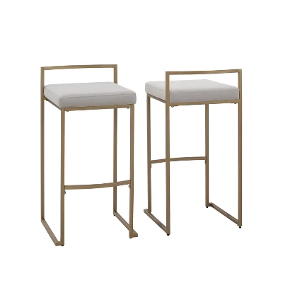 Set Of 2 Harlowe Barstools - Crosley - Image 3