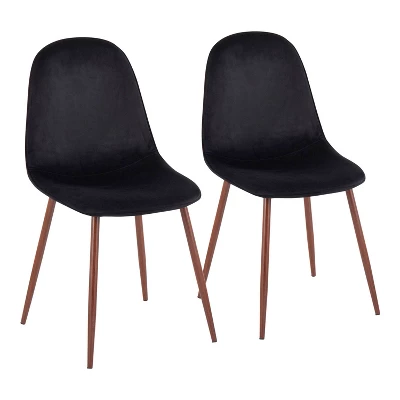 Set Of 2 Pebble Mid-Century Modern Dining Accent Chairs - LumiSource - Image 13