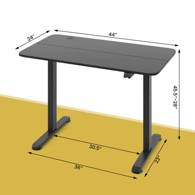 Costway Electric Standing Desk Height Adjustable Sit To Stand Computer Workstation Home Office - Image 4