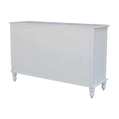 Cottage Collection Hand Rubbed Console Table With Storage Beach White - International Concepts - Image 4