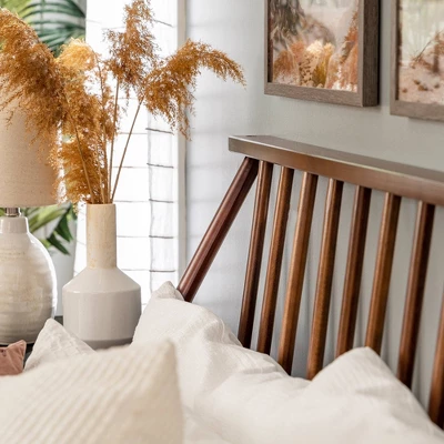 Boho Solid Wood Spindle Platform Bed - Saracina Home - Image 8