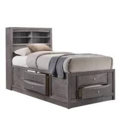 Madison Storage Bed Gray - Picket House Furnishings