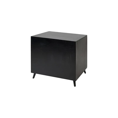 Payton Mid-Century Wood Lateral File Storage File Drawer Black - Martin Furniture - Image 2