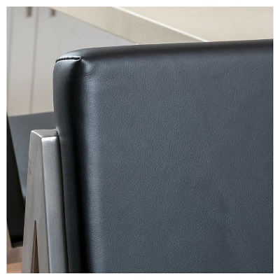 Set Of 2 29.50" Vasilus Bonded Leather Barstool - Christopher Knight Home - Image 2