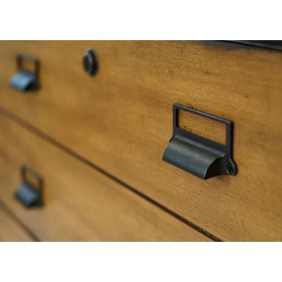 Payton Mid-Century Wood Lateral File Storage File Drawer Black - Martin Furniture - Image 4
