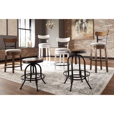 Valebeck Upholstered Swivel Counter Height Barstool - Signature Design By Ashley - Image 5
