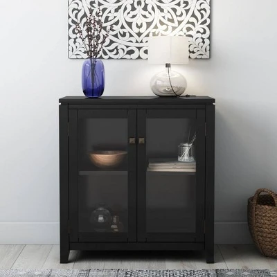 30" Essex Low Storage Cabinet Black - WyndenHall