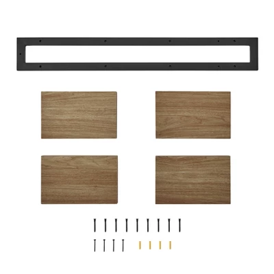 36" X 11" 4 Tier Ladder Bracket Floating Wall Shelf Unit - Danya B. - Image 17