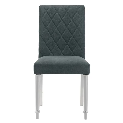 2pc Singger Writing Desk With Chair Gray - HOMES: Inside + Out - Image 8