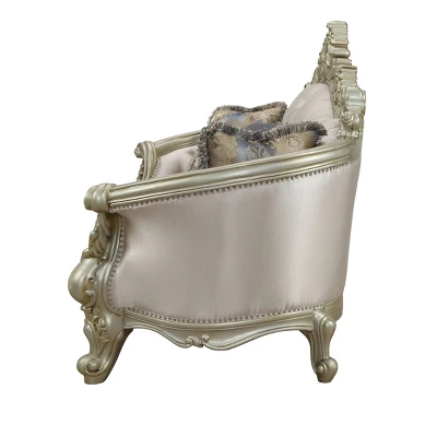 94" Gorsedd Fabric Sofa Antique White - Acme Furniture - Image 2