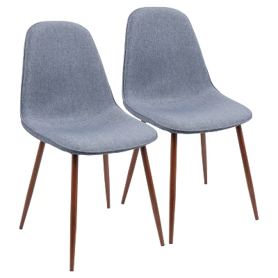 Set Of 2 Pebble Mid-Century Modern Dining Accent Chairs - LumiSource - Image 9