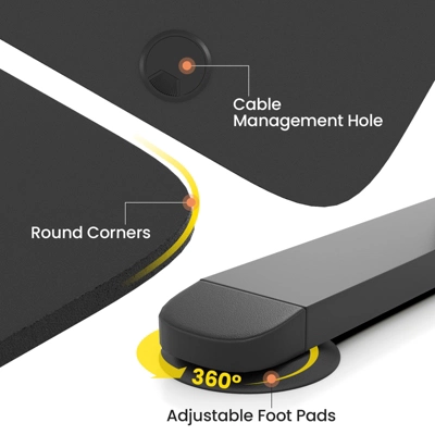 Costway Electric Standing Desk Height Adjustable Sit To Stand Computer Workstation Home Office - Image 8