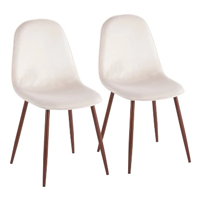 Set Of 2 Pebble Mid-Century Modern Dining Accent Chairs - LumiSource - Image 15