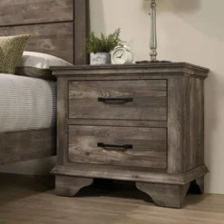 Jacobia 2 Drawer Nightstand Gray - HOMES: Inside + Out