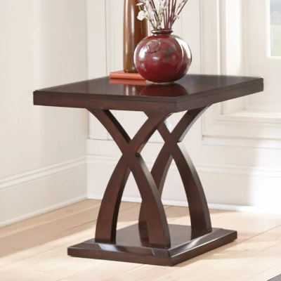 Jocelyn End Table Espresso Cherry - Steve Silver - Image 2