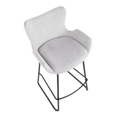 Set Of 2 Tara Contemporary Counter Height Barstools - LumiSource - Image 6