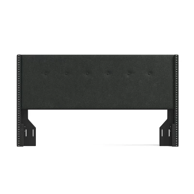 Glenwillow Home MCM Nailhead Trim Button Tufted MCM Wingback Upholstered Headboard - Image 2