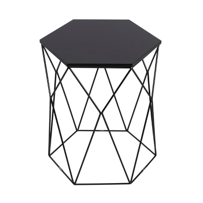 Element Geometric Side Table Midnight Black - Adore Decor - Image 2