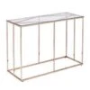 Nicholas Contemporary Glass Top Console Table Champagne - Aiden Lane