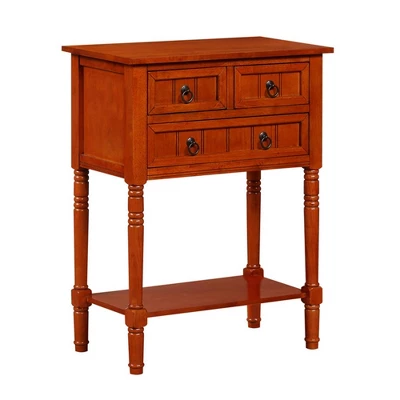 Kendra 3 Drawer Hall Table With Shelf - Breighton Home - Image 12