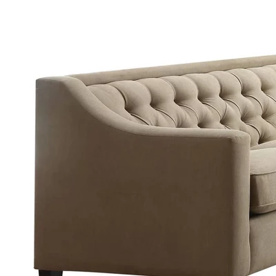 90" Suzanne Sofa Beige Fabric - Acme Furniture - Image 3