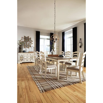 Realyn Rectangular Extendable Dining Table Chipped White - Signature Design By Ashley - Image 9