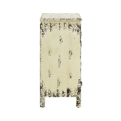 Garrick 2Drawer Console Table Distressed OffWhite - Powell Company - Image 3