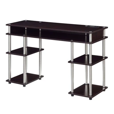 Designs2Go No Tools Student Desk With Charging Station And Shelves - Breighton Home - Image 11