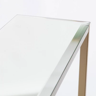 Dillard Narrow Long Console Table Deep Gold - Aiden Lane - Image 5