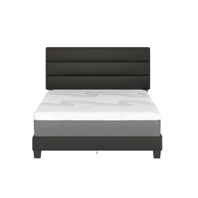 Luxembourg Faux Leather Channel Upholstered Platform Bed - Eco Dream - Image 6