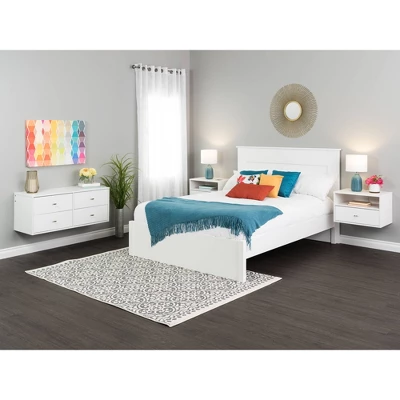 Floating 4 Drawers Dresser White - Prepac - Image 12