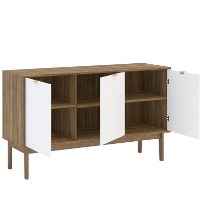 Sienna Sideboard Walnut/White - Polifurniture - Image 2