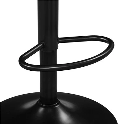 Yaheetech 2pcs Vintage Adjustable Swivel Counter Height Bar Stools With Backrest And Footrest - Image 4