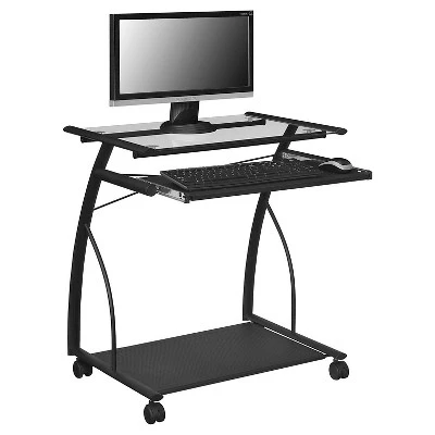 Edgeview Mobile Computer Desk - Black - Room & Joy - Image 2