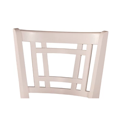 25" Fairfox Swivel Counter Height Barstool White/Ecru - Hillsdale Furniture - Image 2