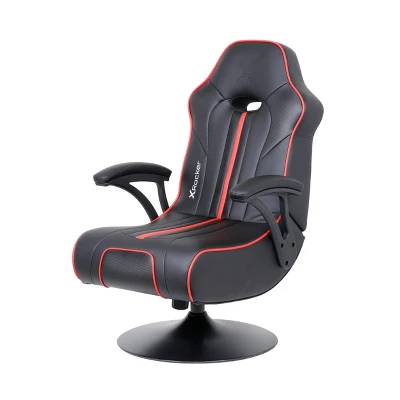 Torque Bluetooth Audio Pedestal Gaming Chair With Subwoofer Black/Red - X Rocker - Image 5