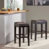 Set Of 2 Tiffin Contemporary Studded Counter Height Barstools - Christopher Knight Home