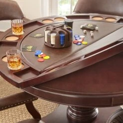 Tournament Dining And Game Table Brown - Steve Silver Co.