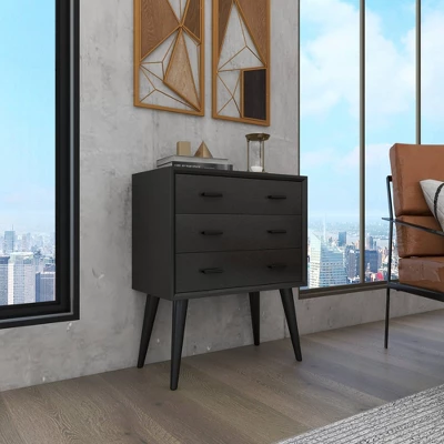 Modern Wooden Chest Black - Olivia & May - Image 6